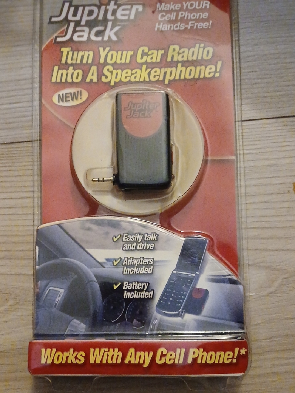 Black Car FM Speakerphone Adapter